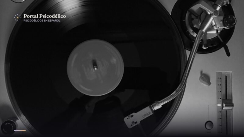 Tocadiscos con vinilo, rock psicodélico alemán de los setenta