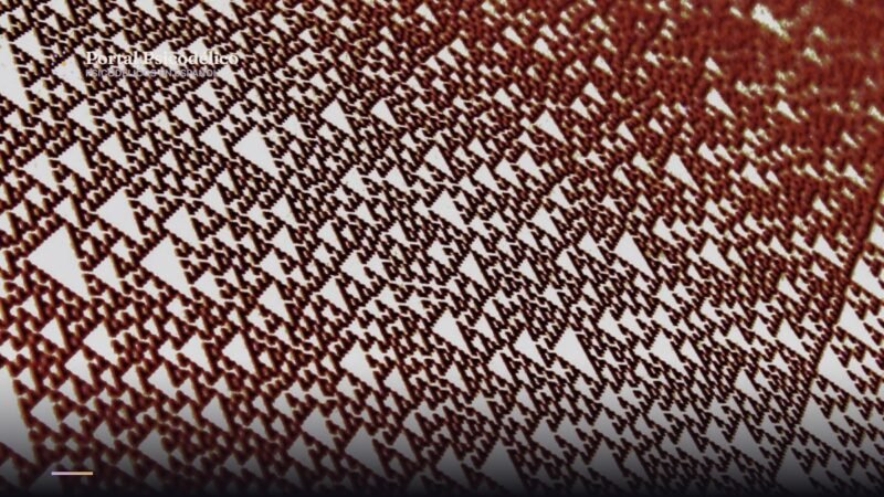 Patrón fractal abstracto que ilustra cómo el LSD altera la actividad cerebral